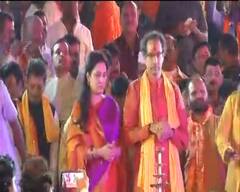 Uddhav Thackeray in Ayodhya: Shiv Sena Chief performs aarti near Saryu river in Ayodhya