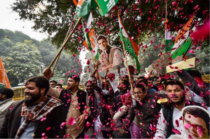 Election Results Live Updates and MP, Rajasthan, CG, Telangana, Mizoram Vidhan Sabha Chunav Natije Rajnath Singh Reaction Election Results Live Updates: छत्तीसगढ़-राजस्थान में कांग्रेस तो मध्य प्रदेश में सस्पेंस, तेलंगाना में TRS तो मिजोरम में MNF को बहुमत