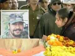 पुलवामा एनकाउंटर में शहीद मेजर विभूति शंकर समेत 5 जवानों को दी गई अंतिम विदाई