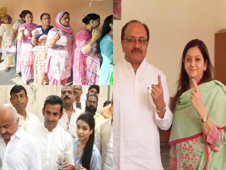 यूपी की 14 लोकसभा सीटों पर मतदान खत्म, 54.12 फीसदी रही वोटिंग Live updates Loksabha election 2019 sixth phase voting akhilesh yadav maneka contesting यूपी की 14 लोकसभा सीटों पर मतदान खत्म, 54.12 फीसदी रही वोटिंग