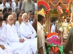 Sushma Swaraj Funeral Highlights | Former Union Minister Cremated With Full State Honours; PM Modi, Advani Pay Last Respects 