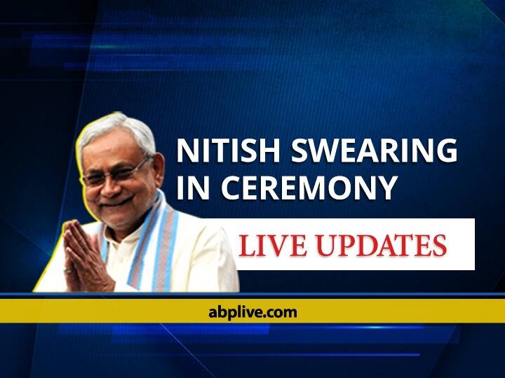 Bihar Govt Formation Nitish Kumar swearing in Live Updates Nitish Kumar Swearing In LIVE Update: नीतीश कुमार ने ली बिहार के CM पद की शपथ, मुकेश सहनी और संतोष मांझी भी बने मंत्री