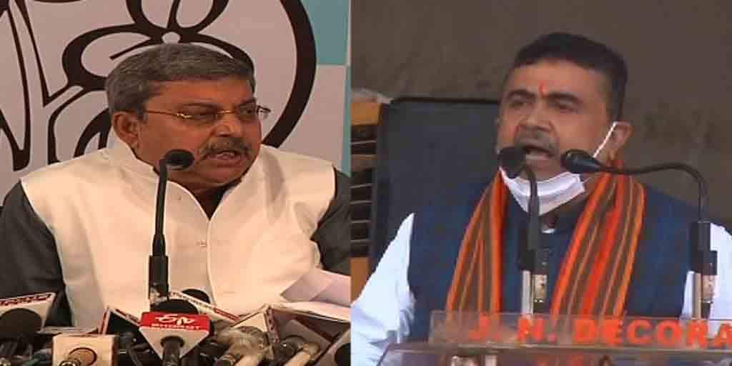 Suvendu Joins BJP LIVE Updates: বড় নেতা হলে ১৯৯৬, ২০০১, ২০০৪ সালে হারলেন কেন, লক্ষ্মণ শেঠের কাছে হারলেন কেন? শুভেন্দুকে পাল্টা কল্যাণ Amit shah rally live updates Suvendu Adhikari BJP joining speculations West Bengal elections 2021 latest updates CM mamata Banerjee TMC Suvendu Joins BJP LIVE Updates: বড় নেতা হলে ১৯৯৬, ২০০১, ২০০৪ সালে হারলেন কেন, লক্ষ্মণ শেঠের কাছে হারলেন কেন? শুভেন্দুকে পাল্টা কল্যাণ