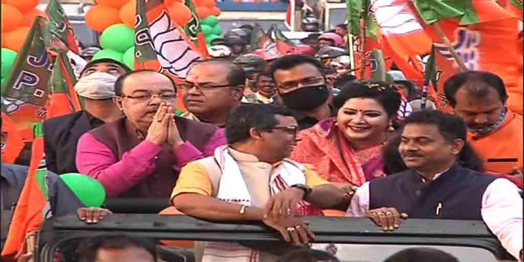 West Bengal election 2021 live updates wb election 2021 TMC BJP rally in Behala partha chatterjee sovan chatterjee baisakhi banerjee WB Election 2021 LIVE:  নিজের গড়ে বিজেপির মিছিলে শোভন, ‘আধুনিক বেহালার রূপকার’ দাবি বৈশাখীর